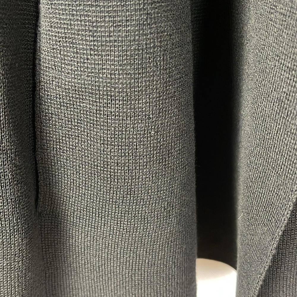 Eileen Fisher black Silk Cotton blend Open front Cardigan Sweater - Picture 9 of 10